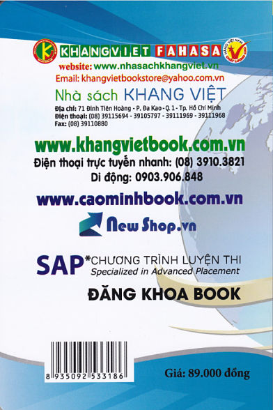 Bìa sau Bồi Dưỡng Học Sinh Giỏi Địa Lí Lớp 8